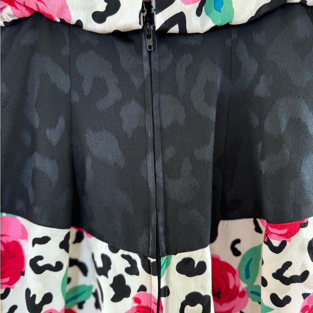 Vintage A.J. BARI Floral and Animal Print Dress - Picture 6 of 15